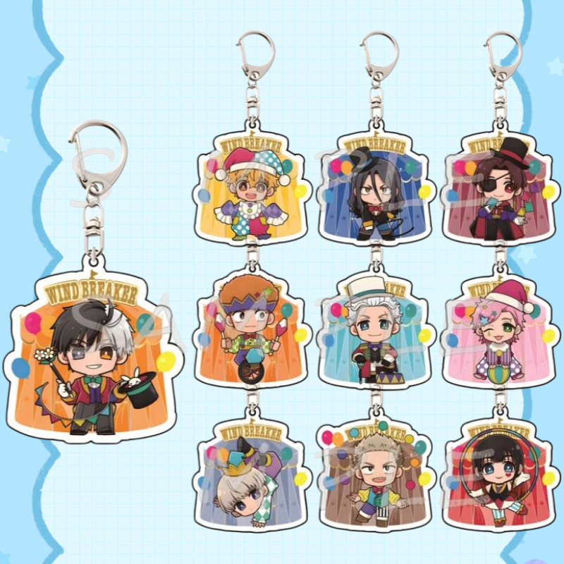 Windbreaker Anime Merchandise - Acrylic Keychain Bag Pendant Wind Breaker