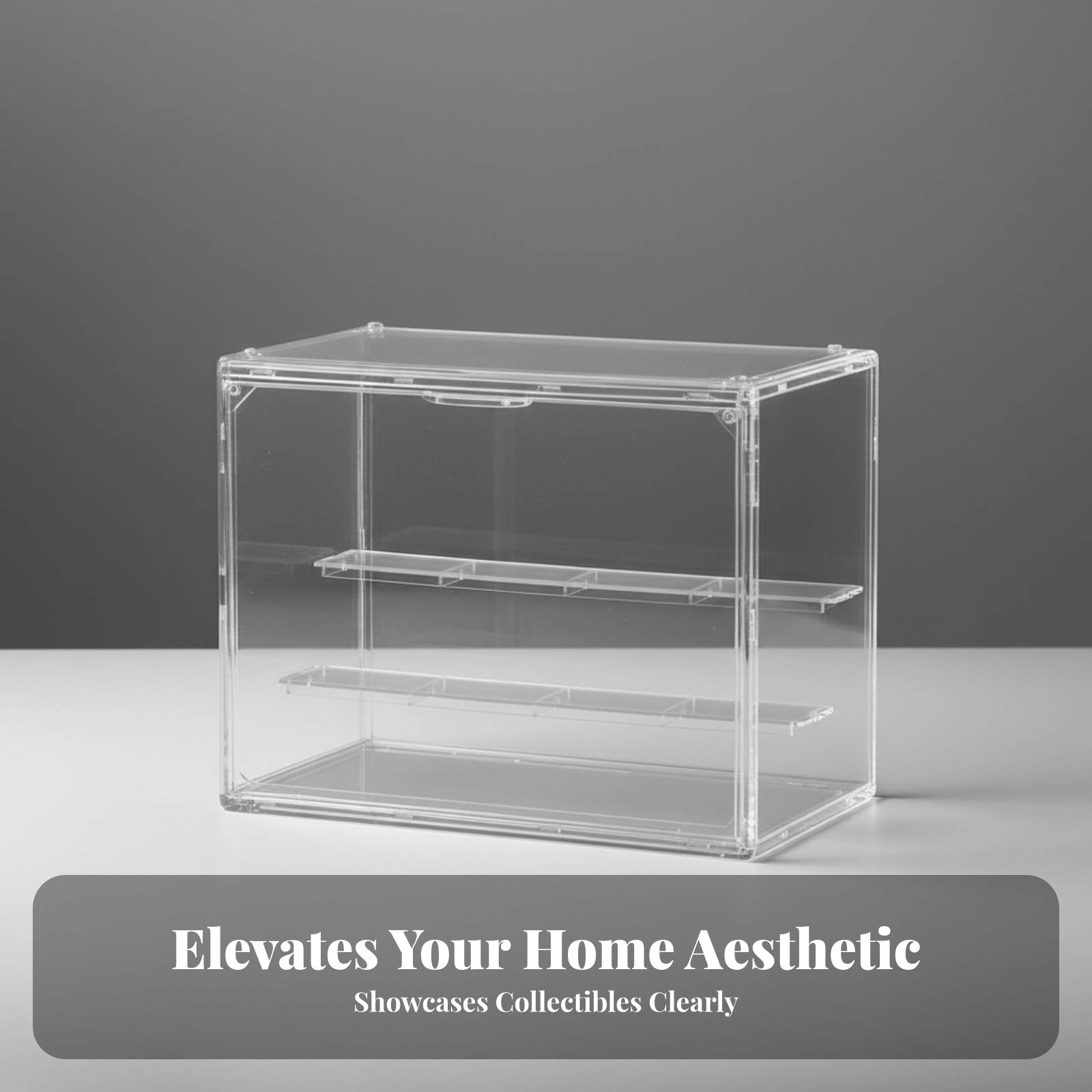 Figure Display Box - Clear Acrylic Display Case High Clarity