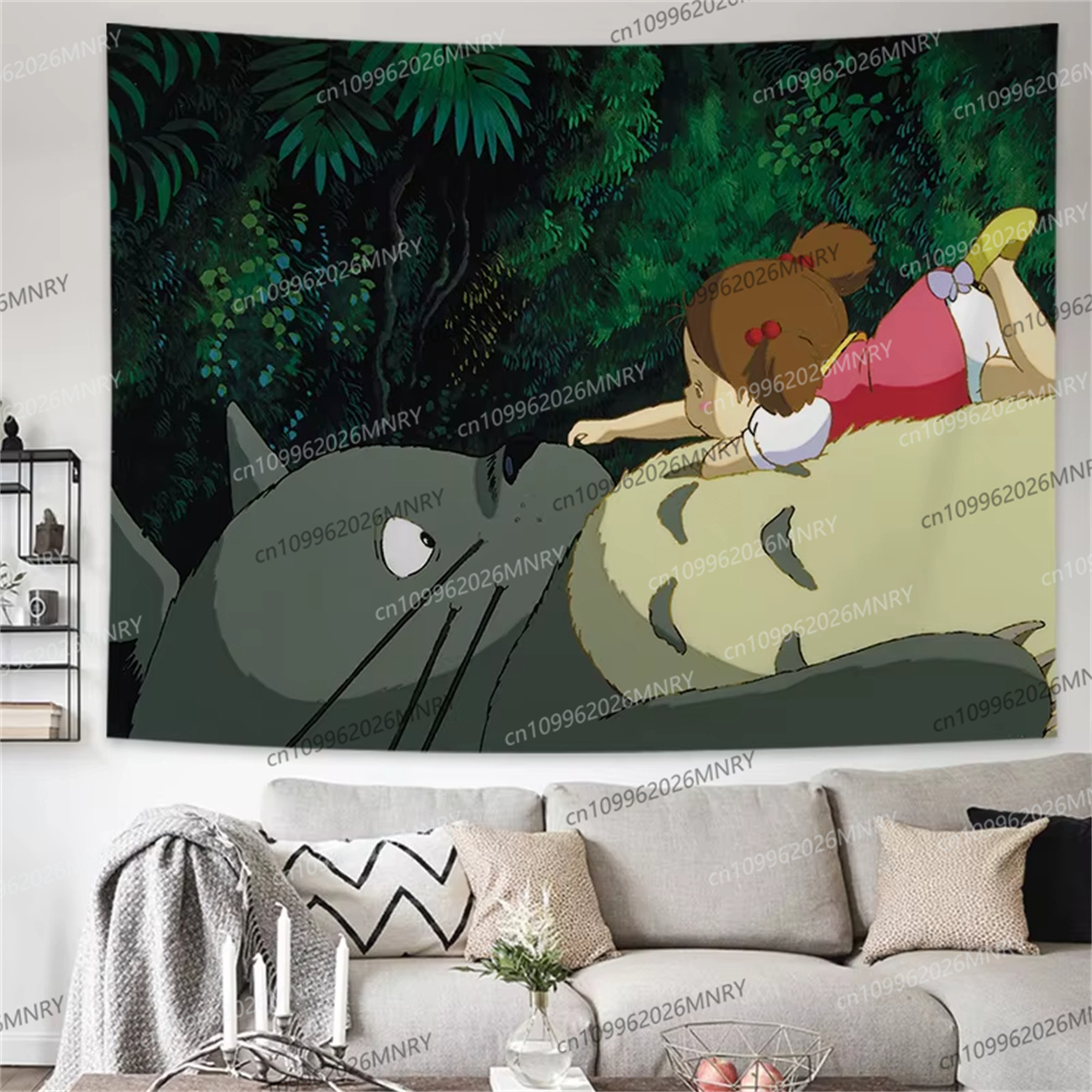 Wall Scroll Tapestry - Hayao Miyazaki Totoro Background Cloth Ins