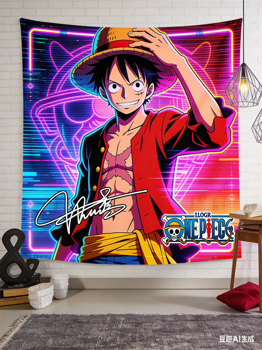 Wall Scroll Tapestry - One Piece Luffy 3D Effect Wall