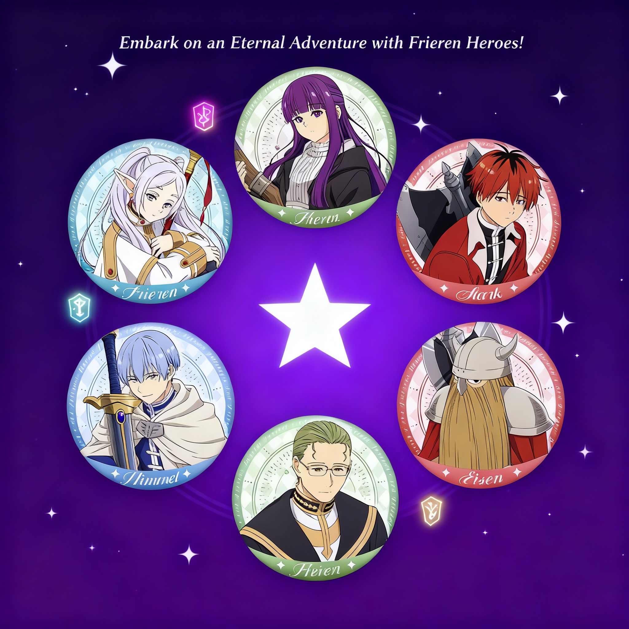 Anime Cosplay Merchandise - Frieren Beyond Journeys End Anime Badge