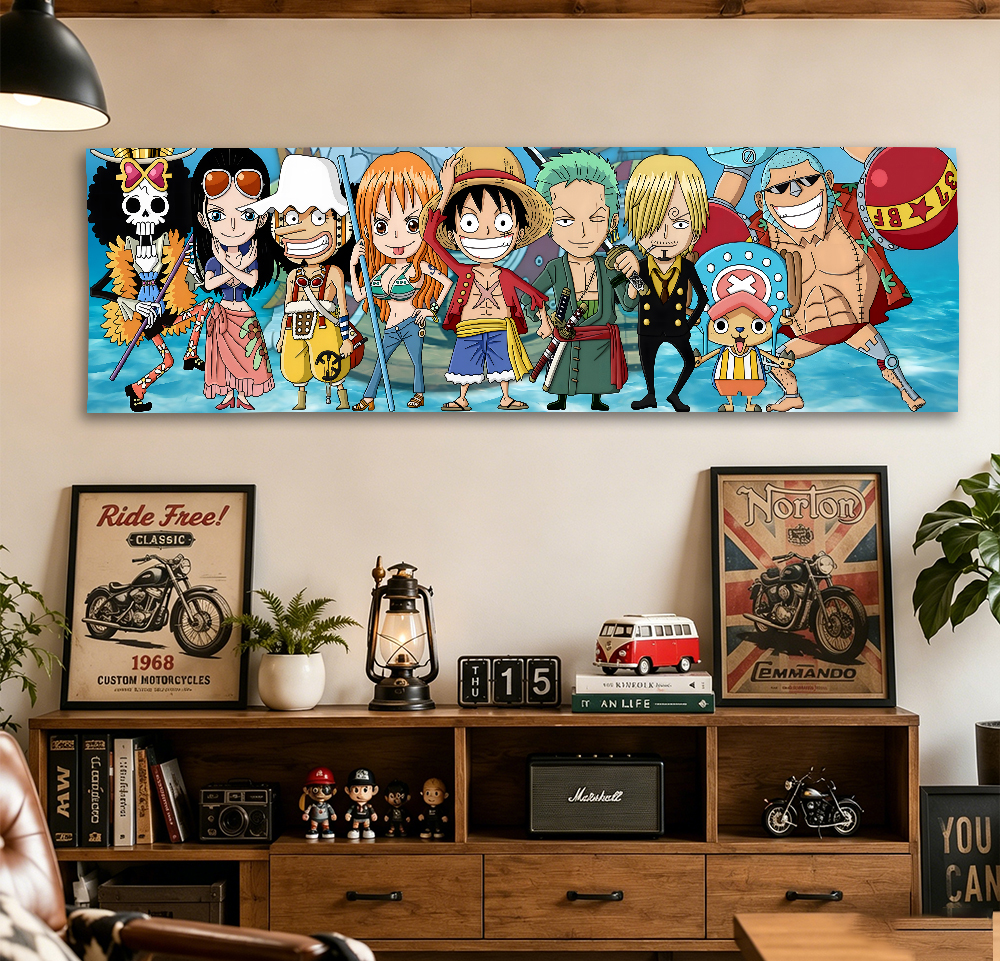 Wall Scroll Tapestry - One Piece Straw Hat Crew Q