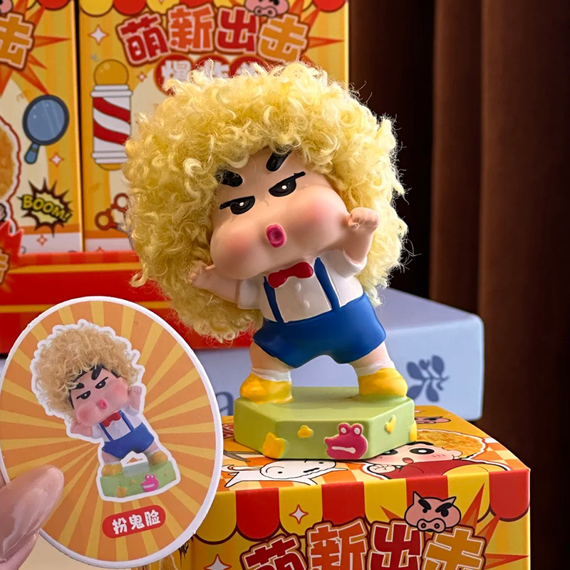 Newbie Attack Afro Crayon Shin - Anime Merchandise In Japan ulasan dan harga