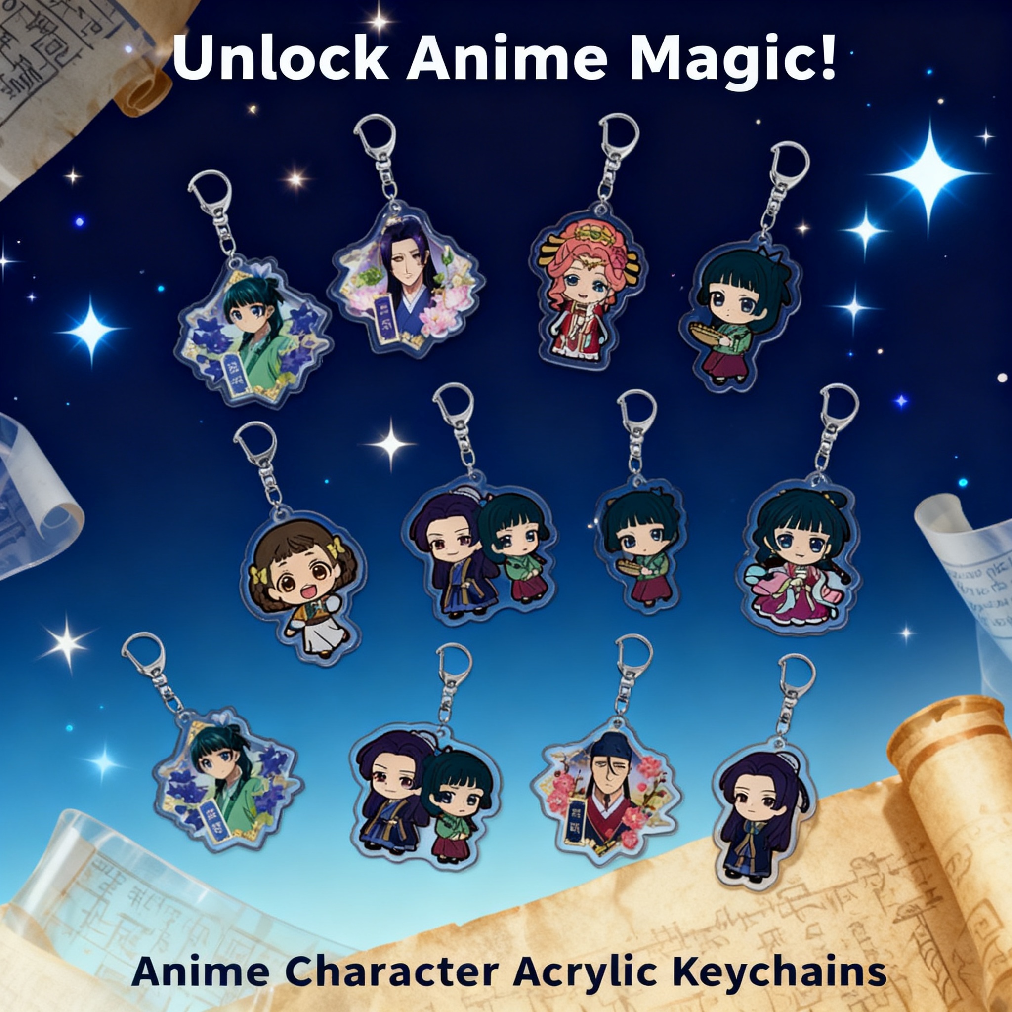 Anime Acrylic Keychain Pendant - Anime Cosplay Merchandise ulasan dan harga