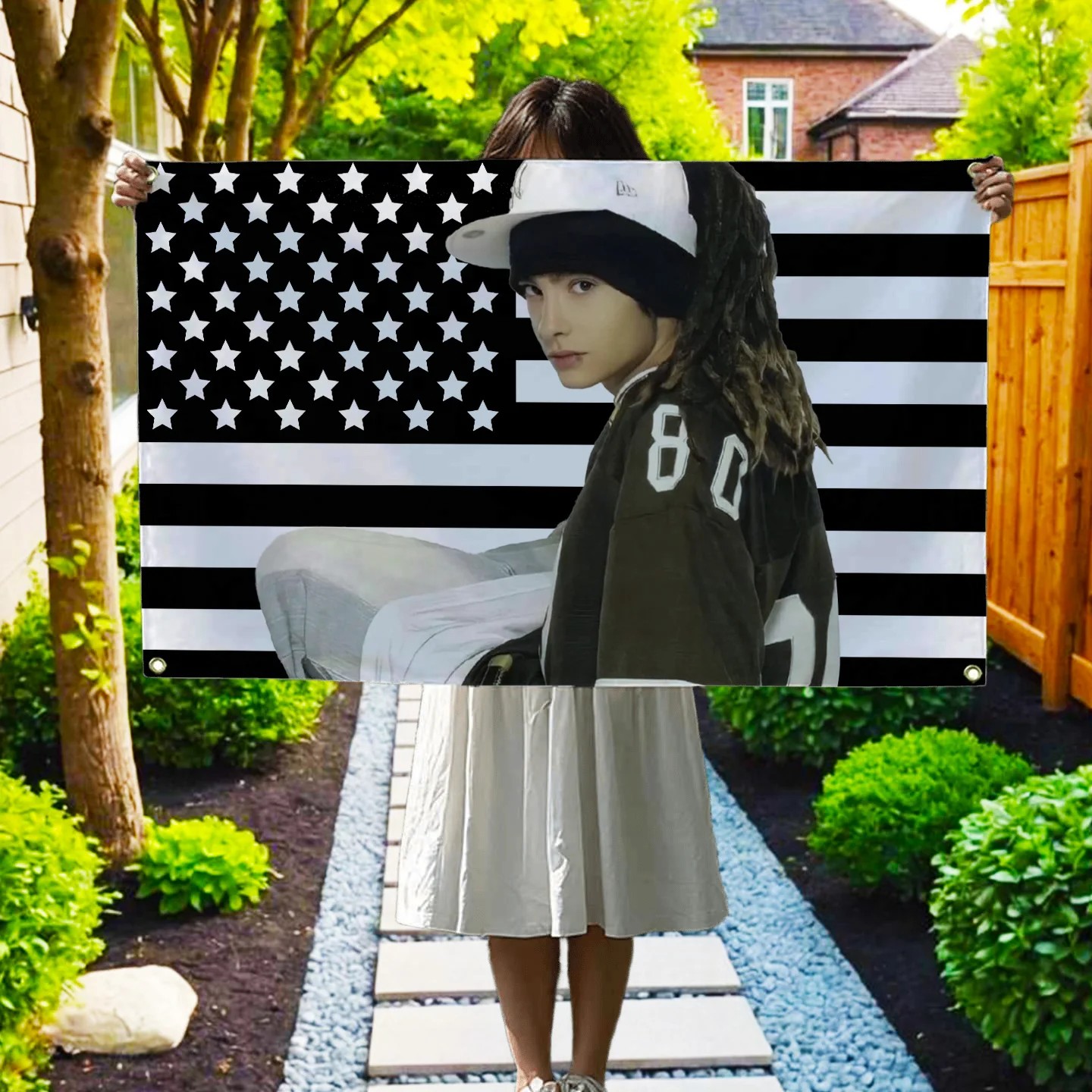 VIKAMA Tom Kaulitz Black Ameri - Wall Scroll Tapestry ulasan dan harga