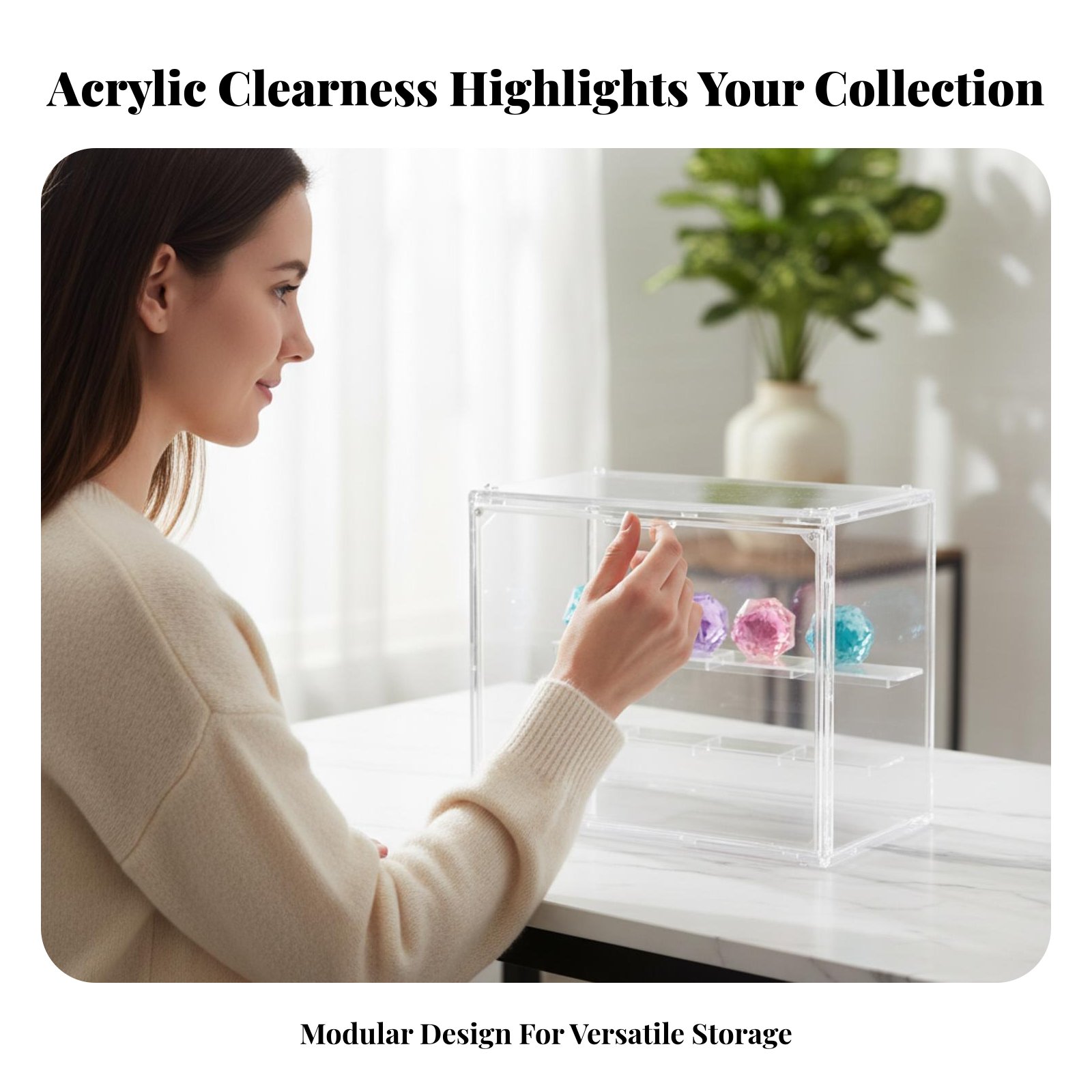 Clear Acrylic Display Case Hig - Figure Display Box ulasan dan harga