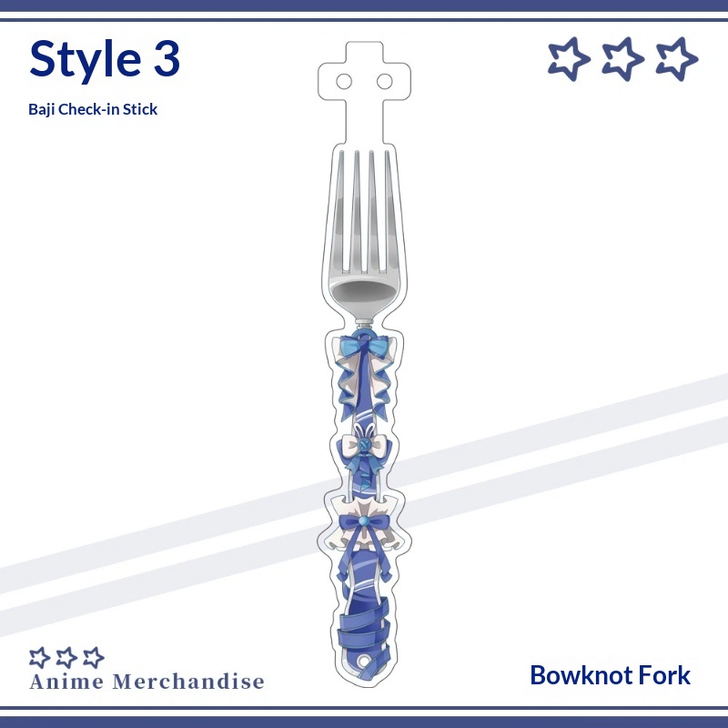 Anime Acrylic Bowknot Fork Sha - Anime Cosplay Merchandise ulasan dan harga