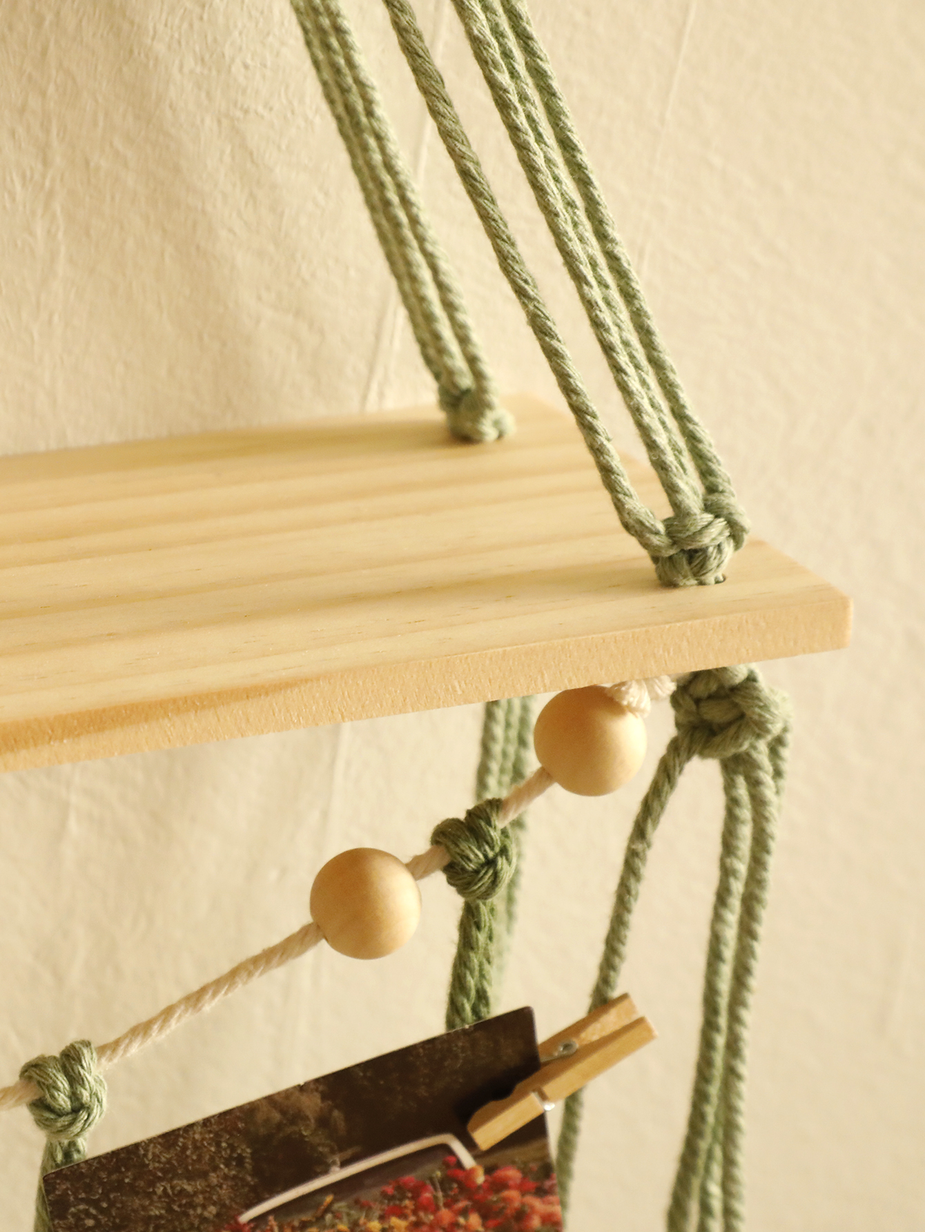 Leaf Macrame Floating Shelf Ta - Wall Scroll Tapestry ulasan dan harga