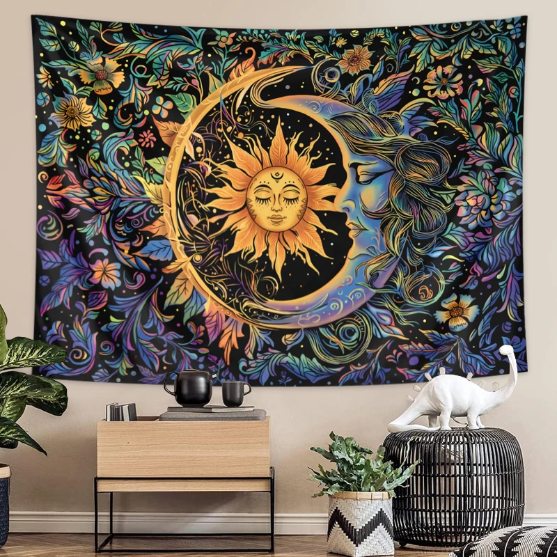 Sun and Moon Tapestry, Mystic  - Wall Scroll Tapestry ulasan dan harga