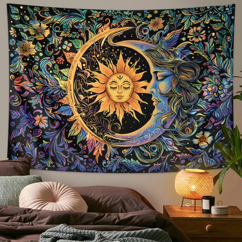 Sun and Moon Tapestry, Mystic  - Wall Scroll Tapestry ulasan dan harga