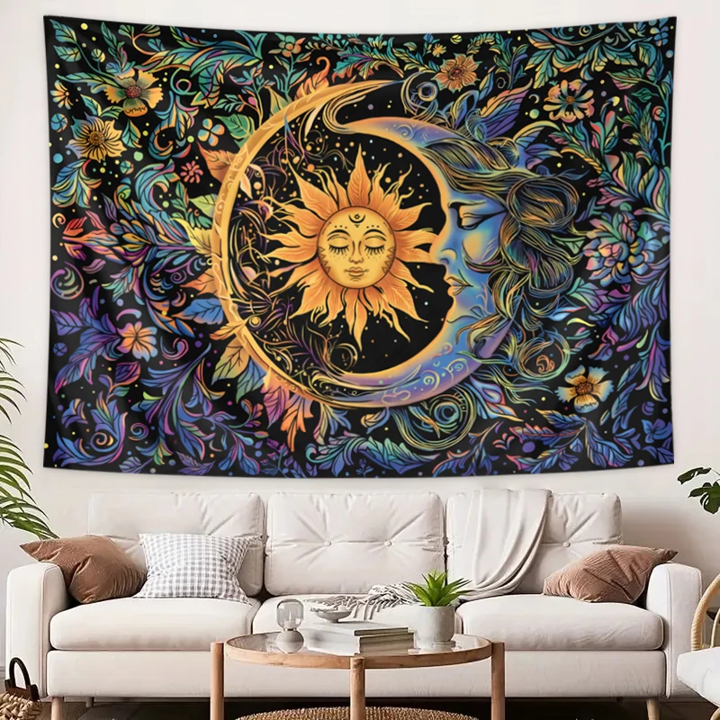Sun and Moon Tapestry, Mystic  - Wall Scroll Tapestry ulasan dan harga