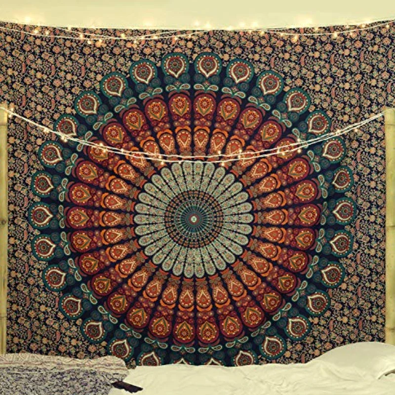 Hippie Mandala Tapestrys India - Wall Scroll Tapestry ulasan dan harga