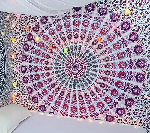 Hippie Mandala Tapestrys India - Wall Scroll Tapestry ulasan dan harga