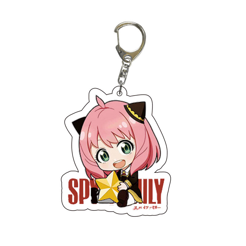 Spy x Family Acrylic Keychain  - Anime Cosplay Merchandise ulasan dan harga