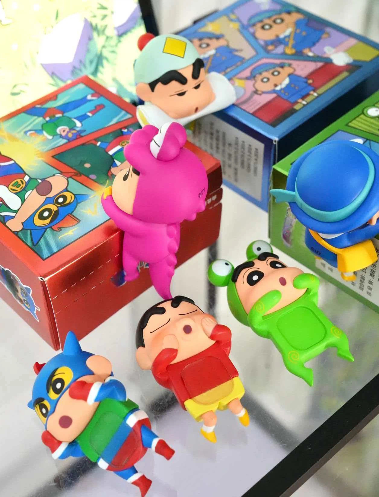 6pcs Anime Figure Xiaoxin Scre - Figure Display Box ulasan dan harga