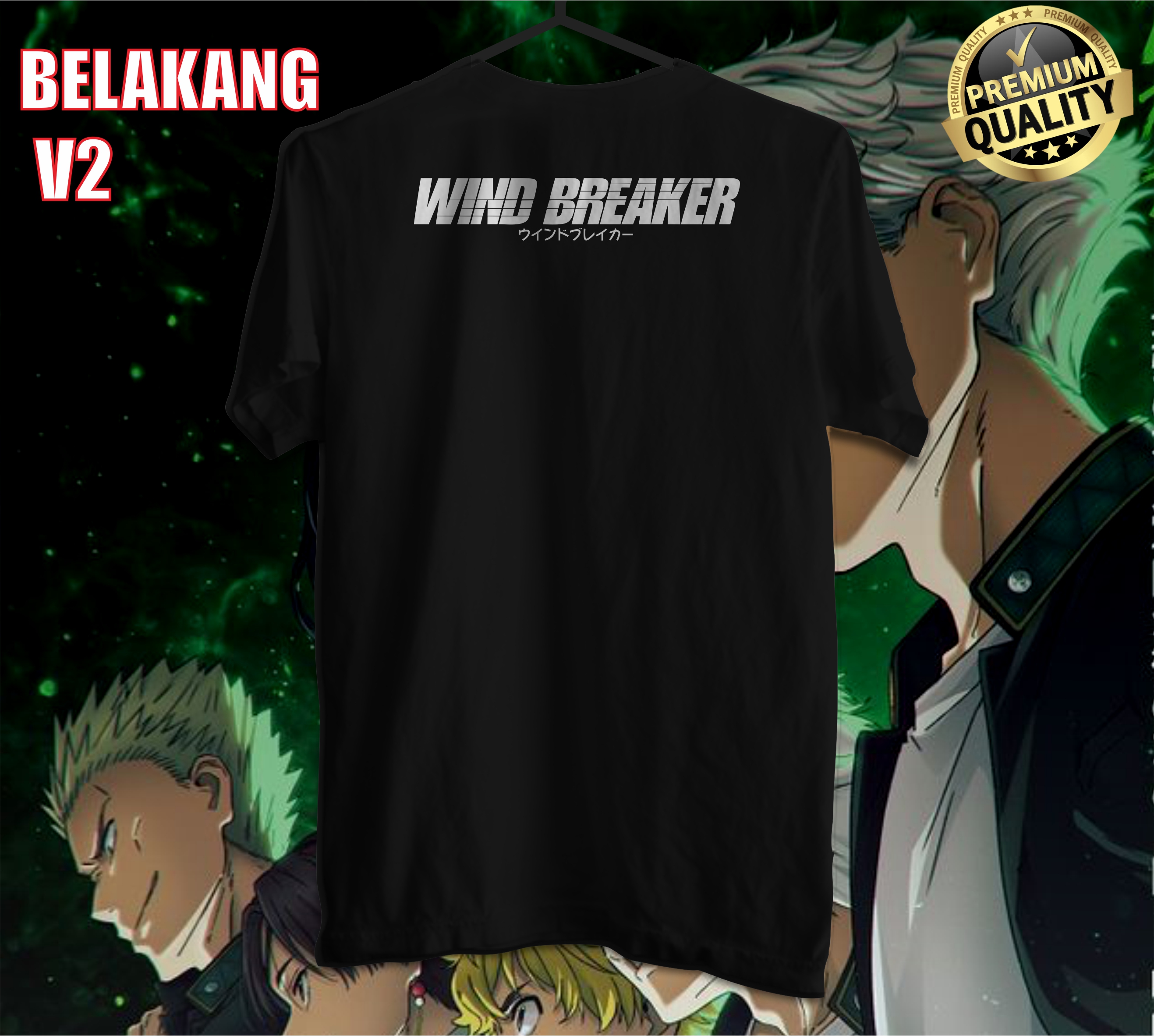 Kaos Tshirt Baju Anime Wind Br - Windbreaker Anime Merchandise ulasan dan harga