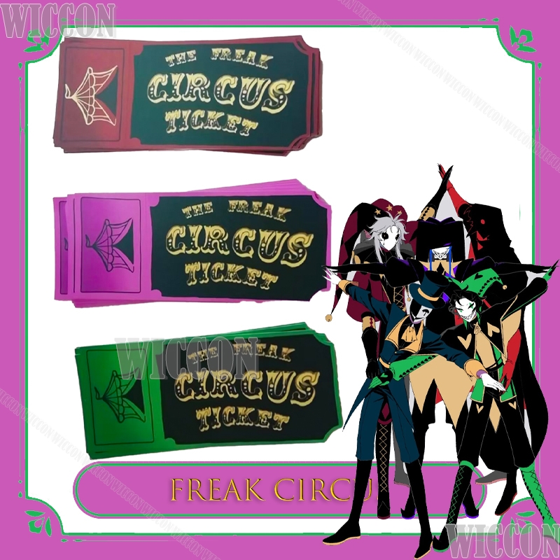 Freak Circus Ticket Card Red G - Anime Cosplay Merchandise ulasan dan harga