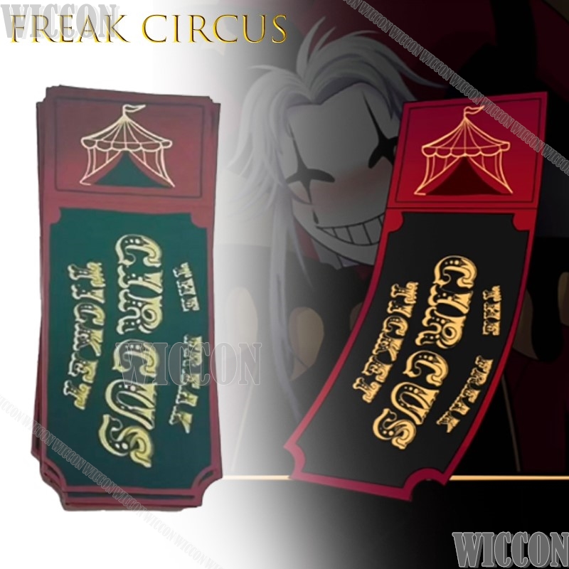 Freak Circus Ticket Card Red G - Anime Cosplay Merchandise ulasan dan harga