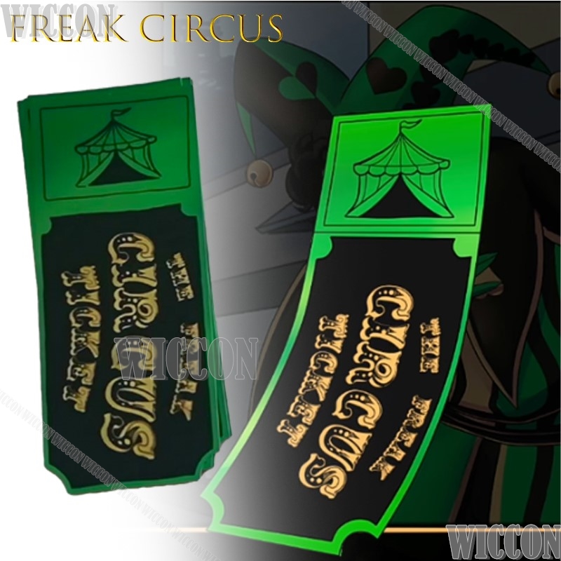 Freak Circus Ticket Card Red G - Anime Cosplay Merchandise ulasan dan harga