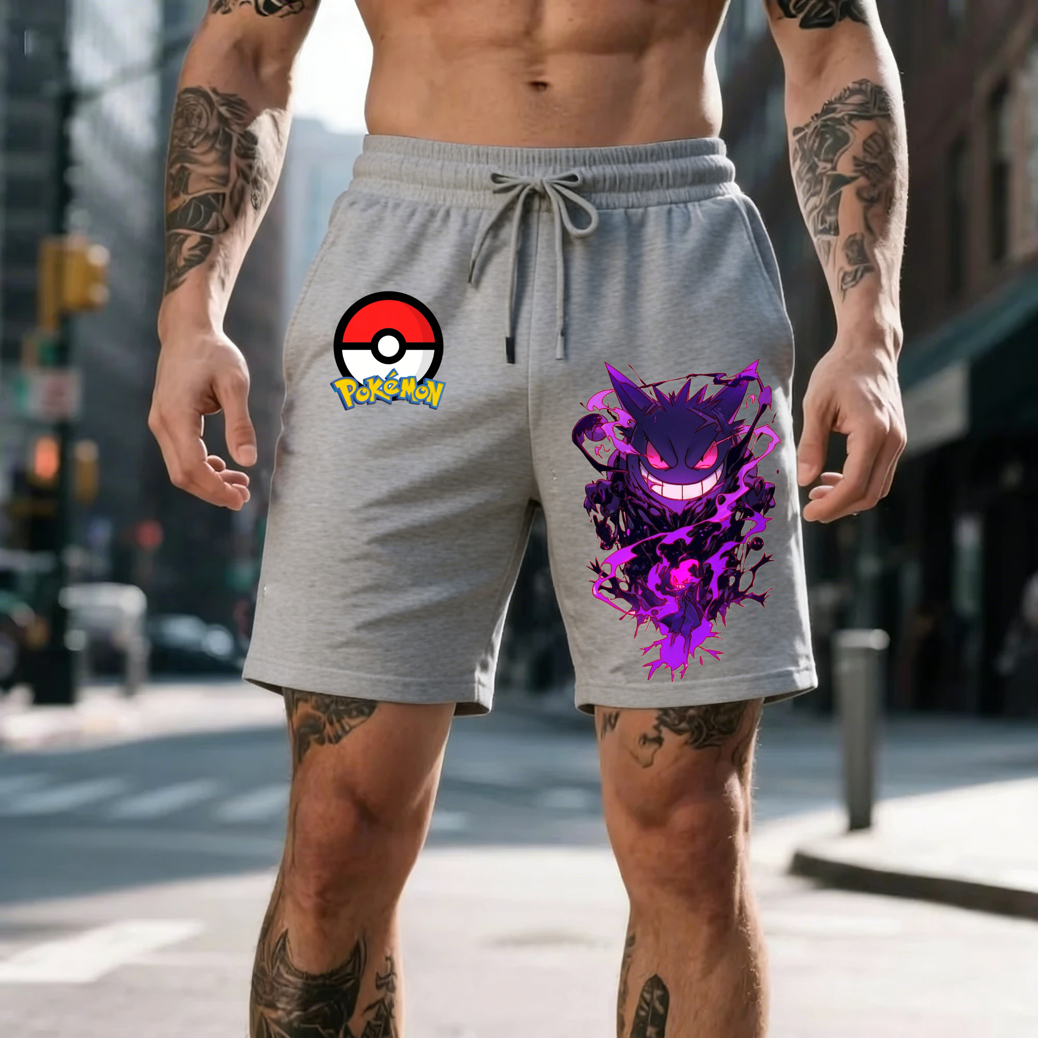 2026 Pokemon Gengar Print Shor - Anime Merchandise Store Japan ulasan dan harga
