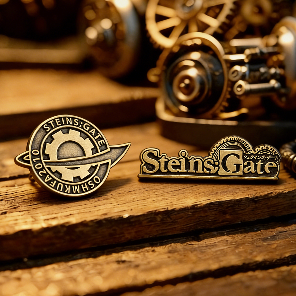 Steins;Gate Pin Anime Merchand - Anime Merchandise Logo ulasan dan harga