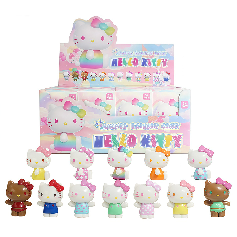 Hello Cat Summer Rainbow Serie - Figure Display Box ulasan dan harga