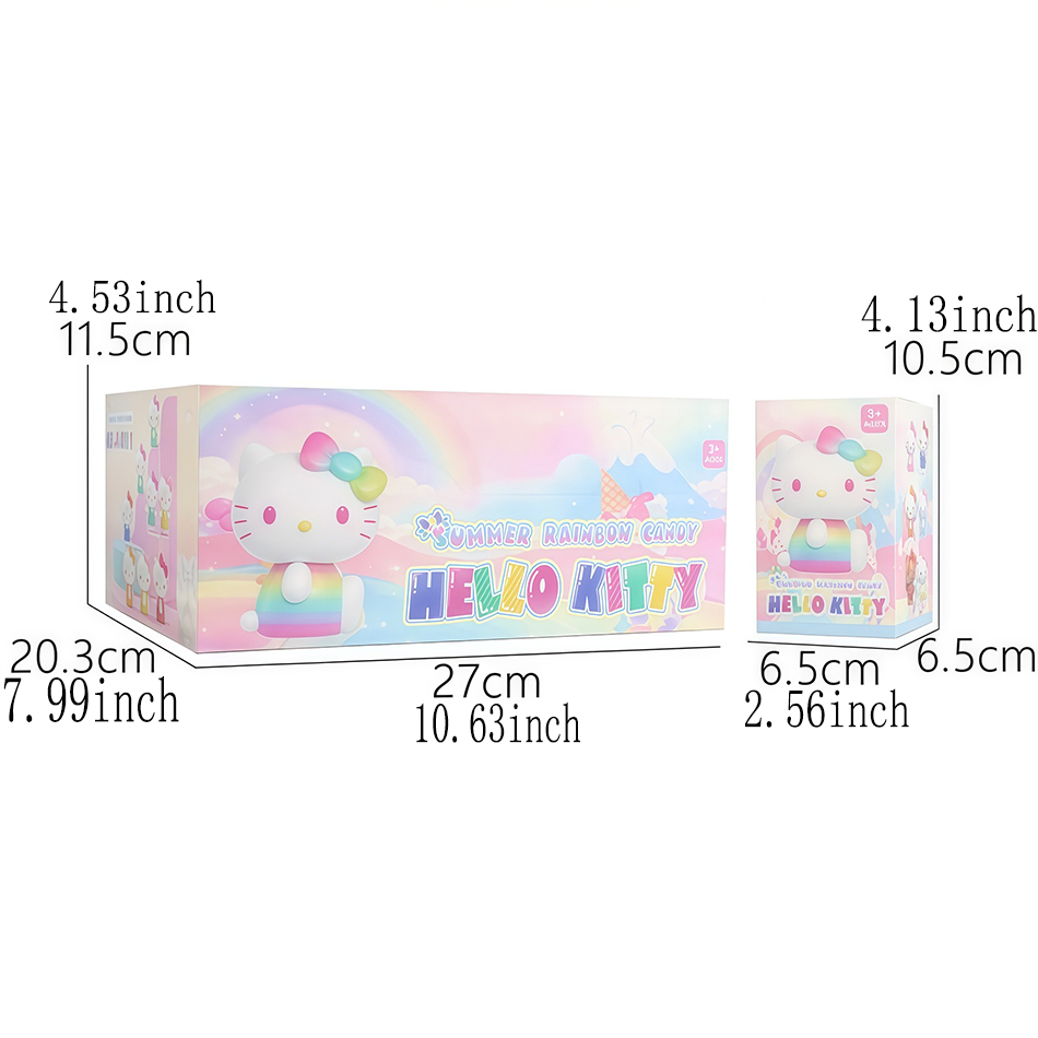 Hello Cat Summer Rainbow Serie - Figure Display Box ulasan dan harga