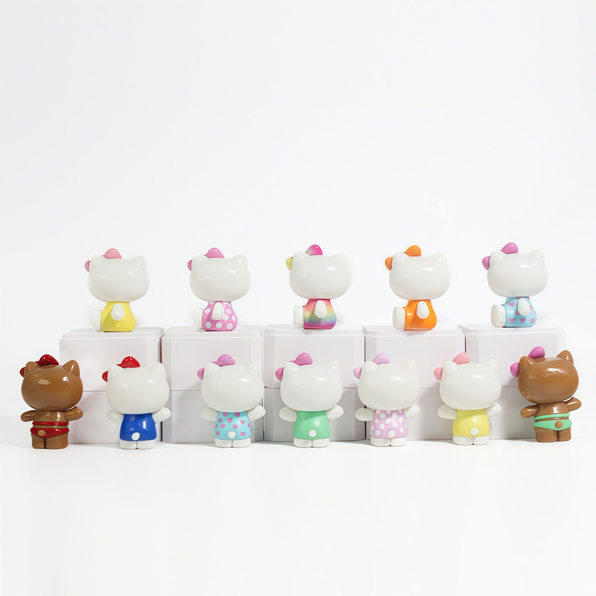 Hello Cat Summer Rainbow Serie - Figure Display Box ulasan dan harga