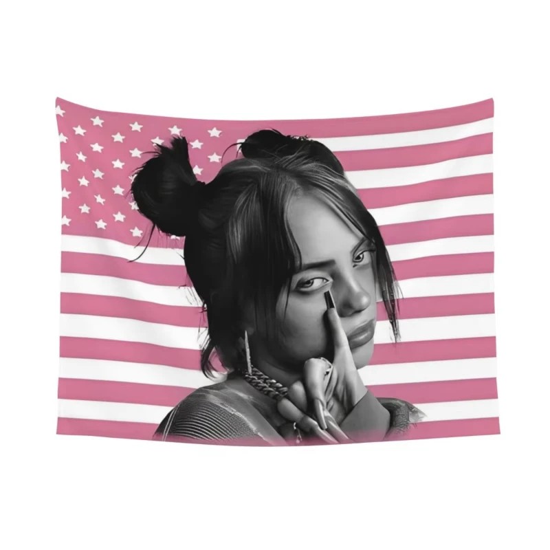 VIKAMA Billie Eilish Tapestry  - Wall Scroll Tapestry ulasan dan harga
