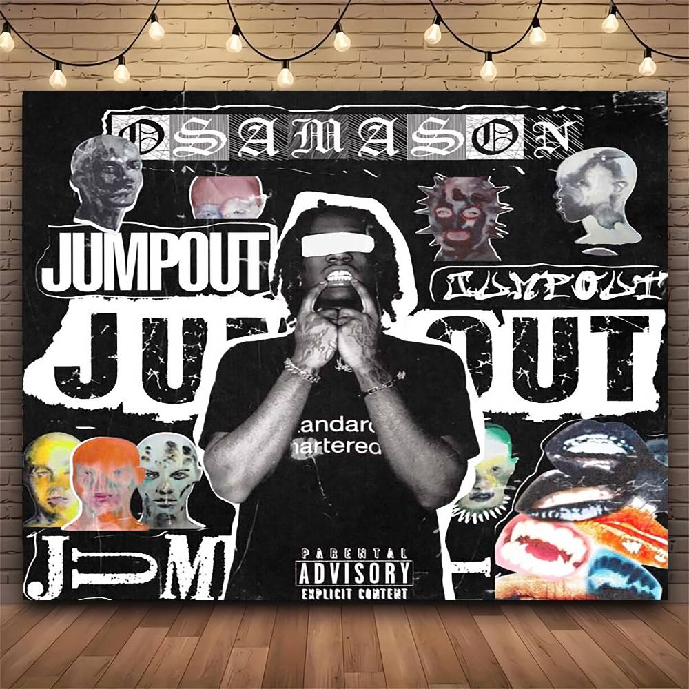 RAPPER SINGER O-OsamaSon Tapes - Wall Scroll Tapestry ulasan dan harga