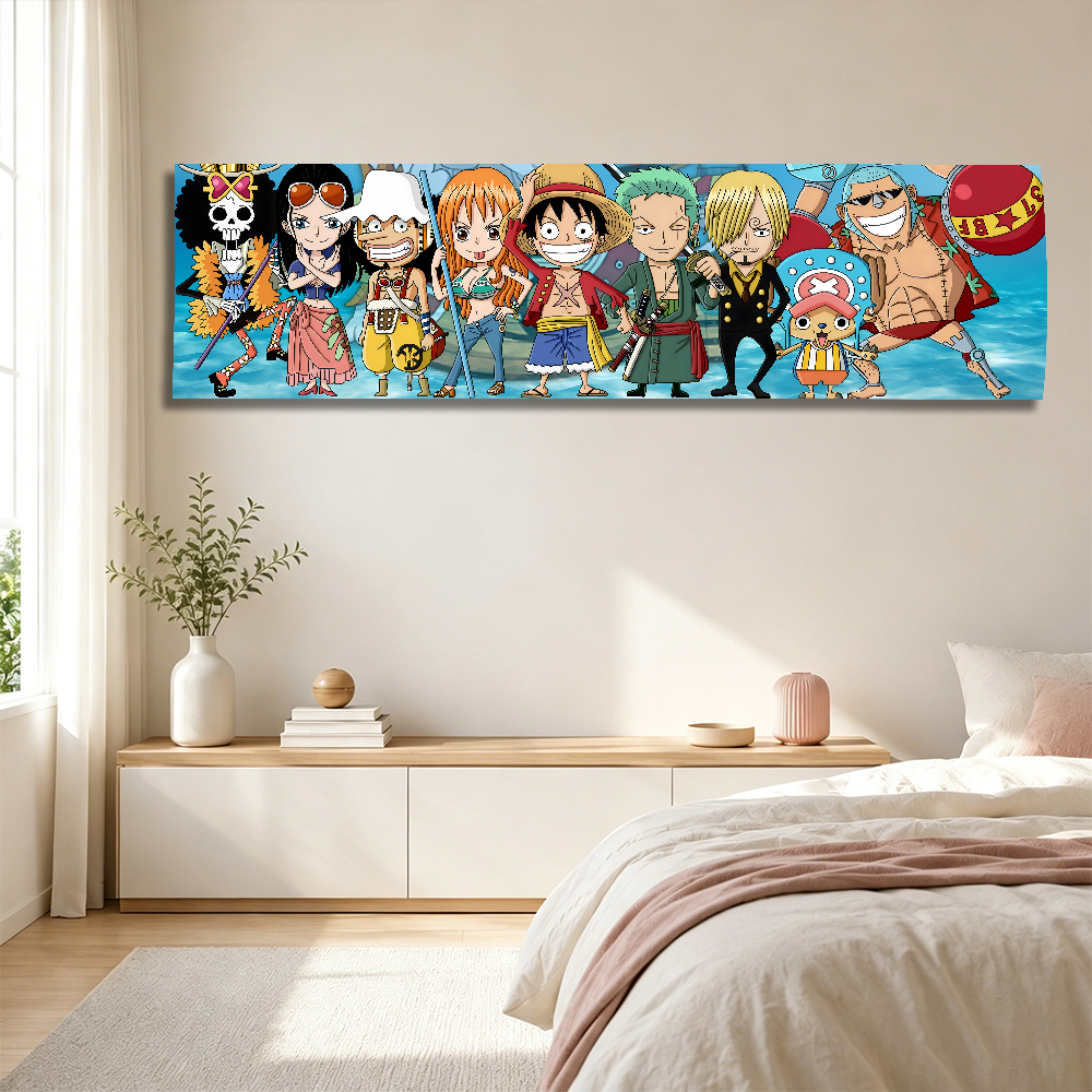 One Piece Straw Hat Crew Q  Ta - Wall Scroll Tapestry ulasan dan harga