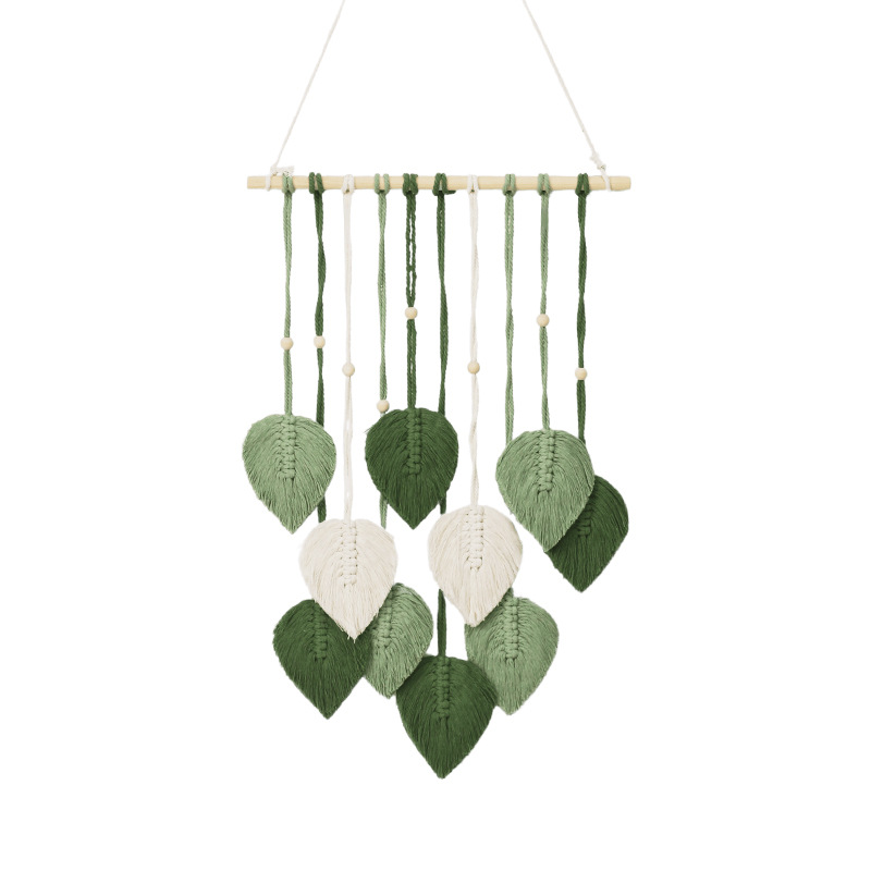 Handmade Leaf Tapestry Weaving - Wall Scroll Tapestry ulasan dan harga