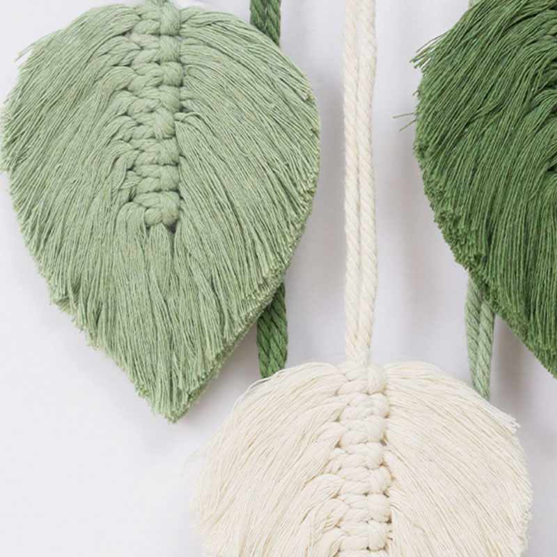 Handmade Leaf Tapestry Weaving - Wall Scroll Tapestry ulasan dan harga